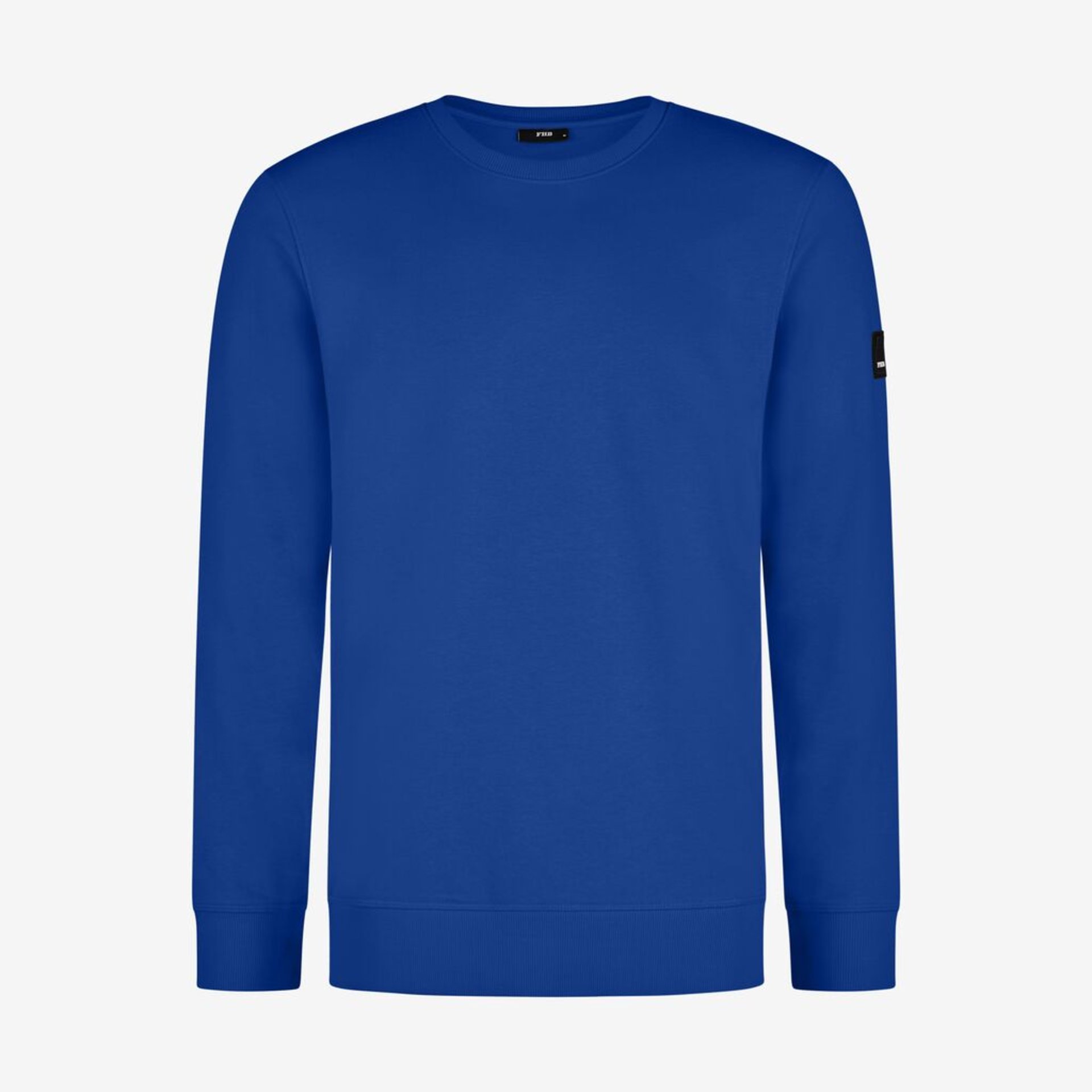 crew neck, long sleeve, blue, sweatshirt, plain