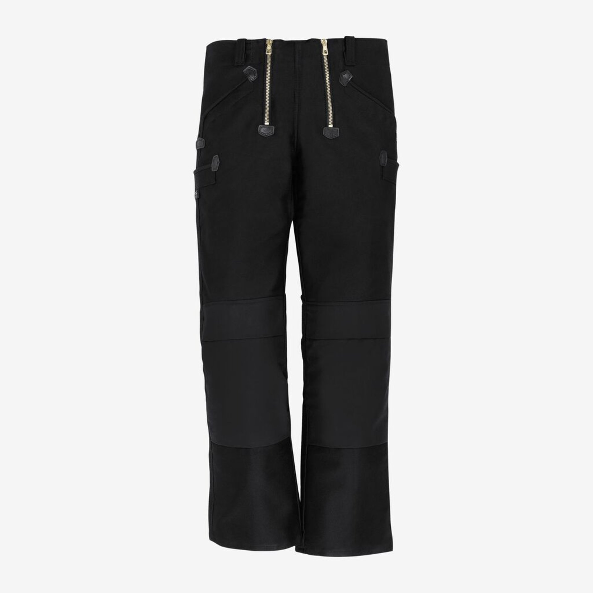 Hose, Schwarz, Kunstfaser, Reißverschlüsse, Cargo-Taschen