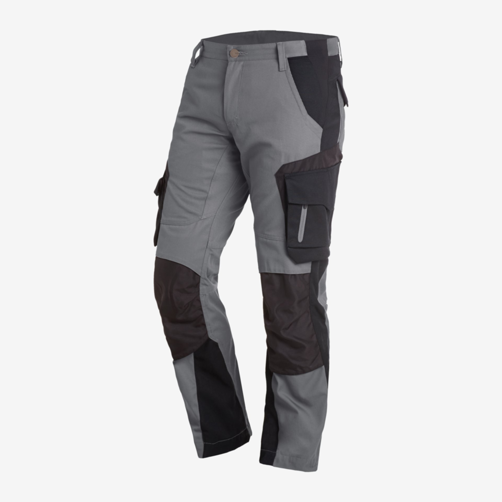 Hose, Arbeitshose, Cargo, Knietaschen, Zwei-Ton