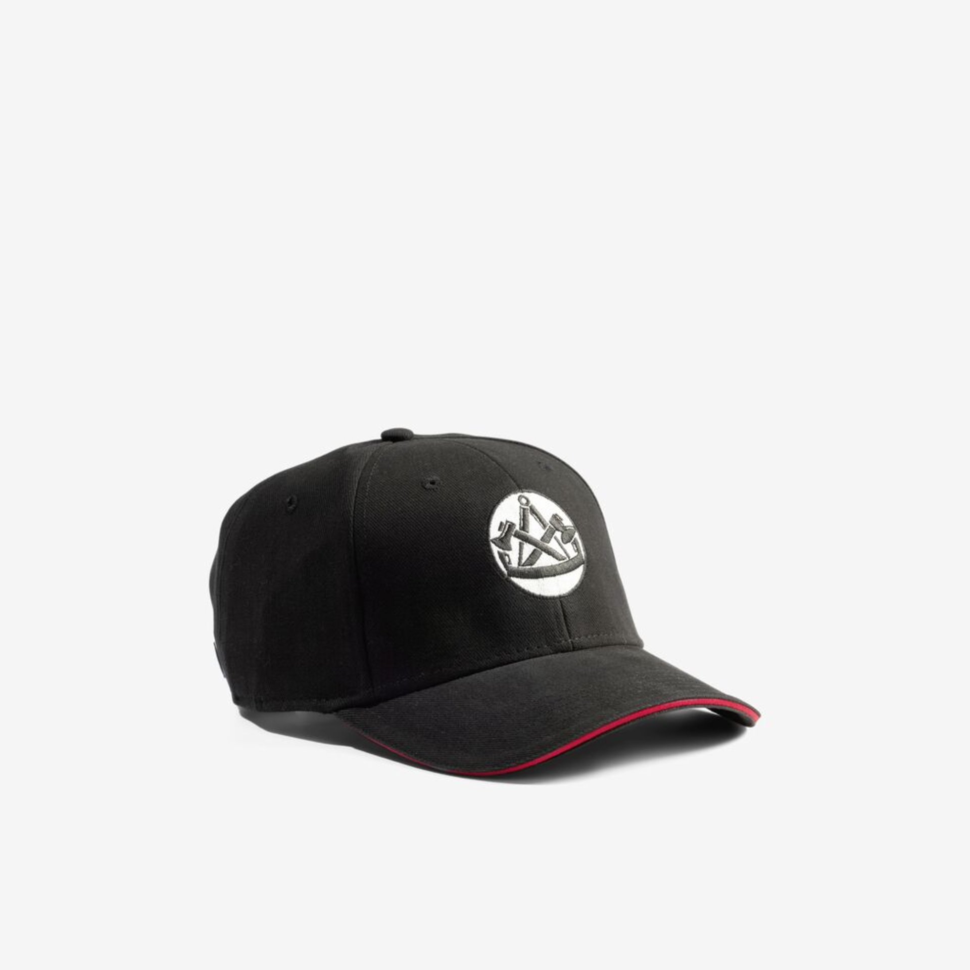Baseball Cap, Schwarz Cap, gesticktes Logo, gekrümmter Schirm, verstellbar