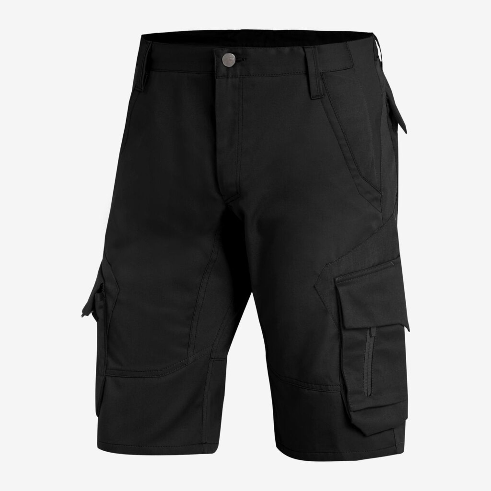 Hose, Shorts, Cargo, Schwarz, Taschen