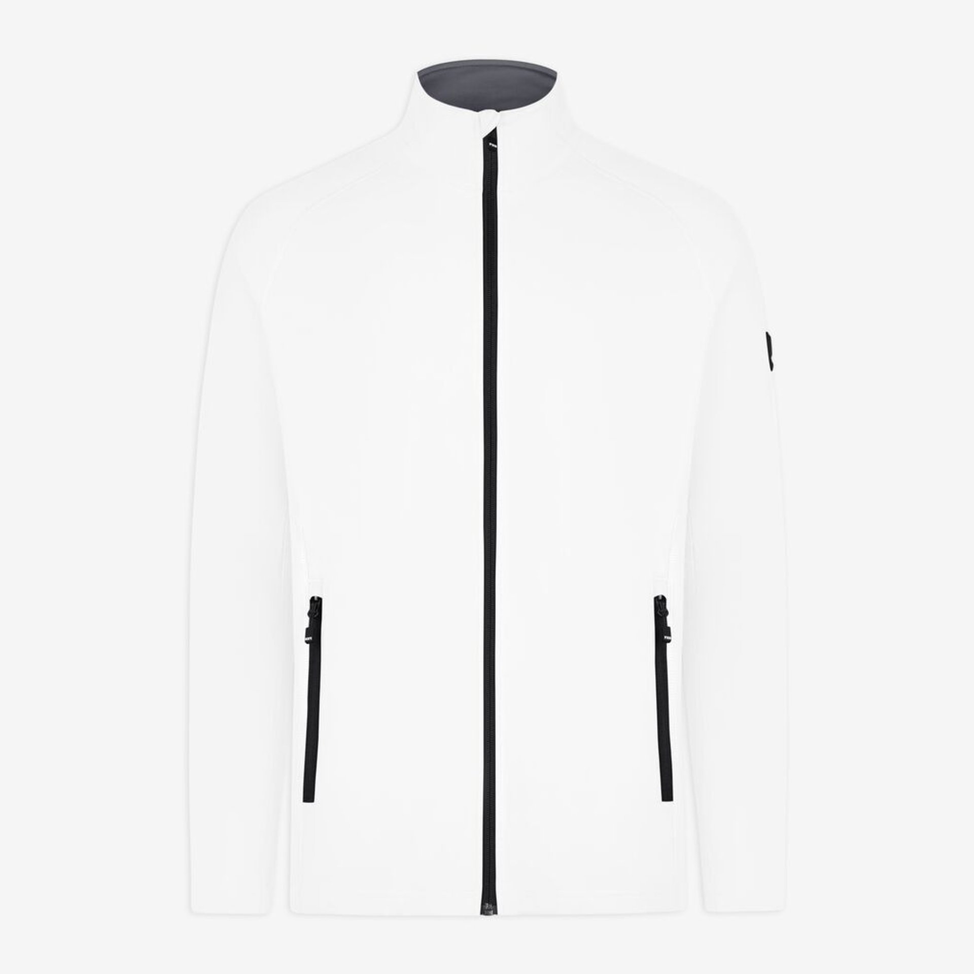 Jacke, Weiße Jacke, Reißverschluss, Seitliche Reißverschlusse, Kragen
