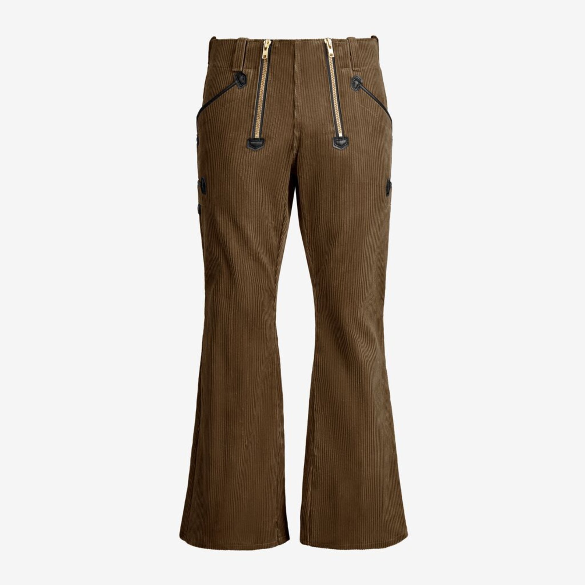 corduroy, braun, hose, weite, taschen