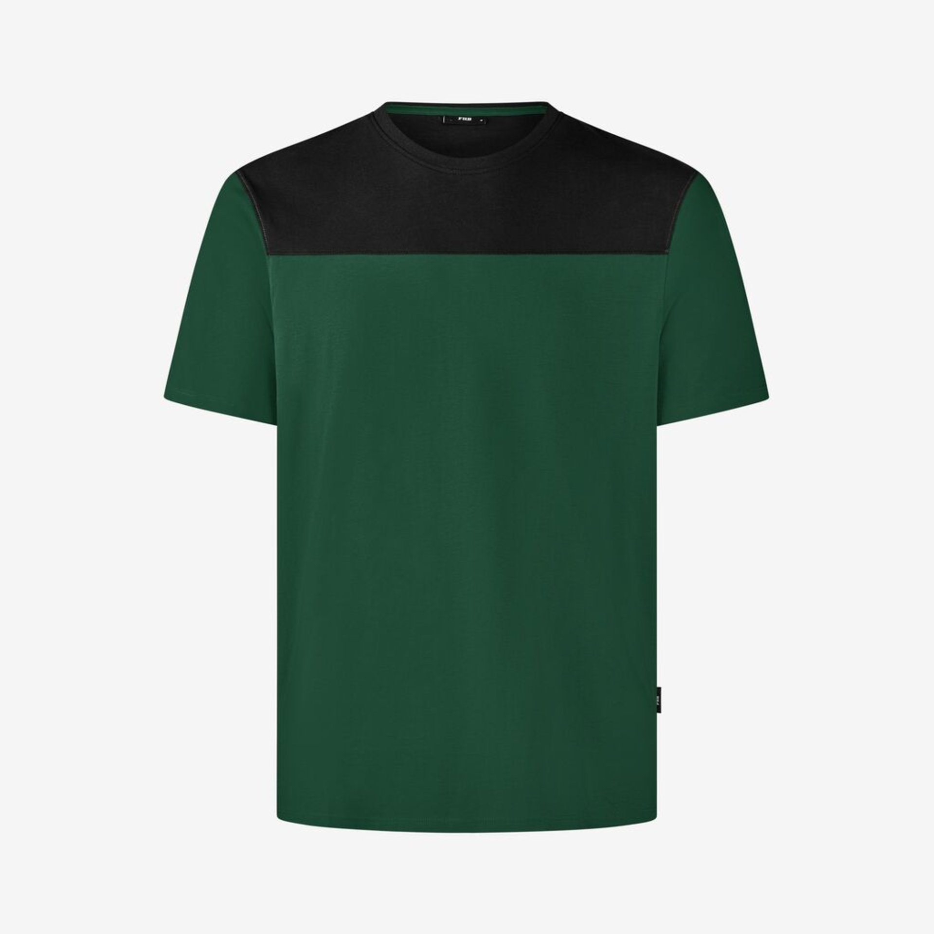 T-Shirt, Kurzarm, Grün, Zweifarbig, Casual