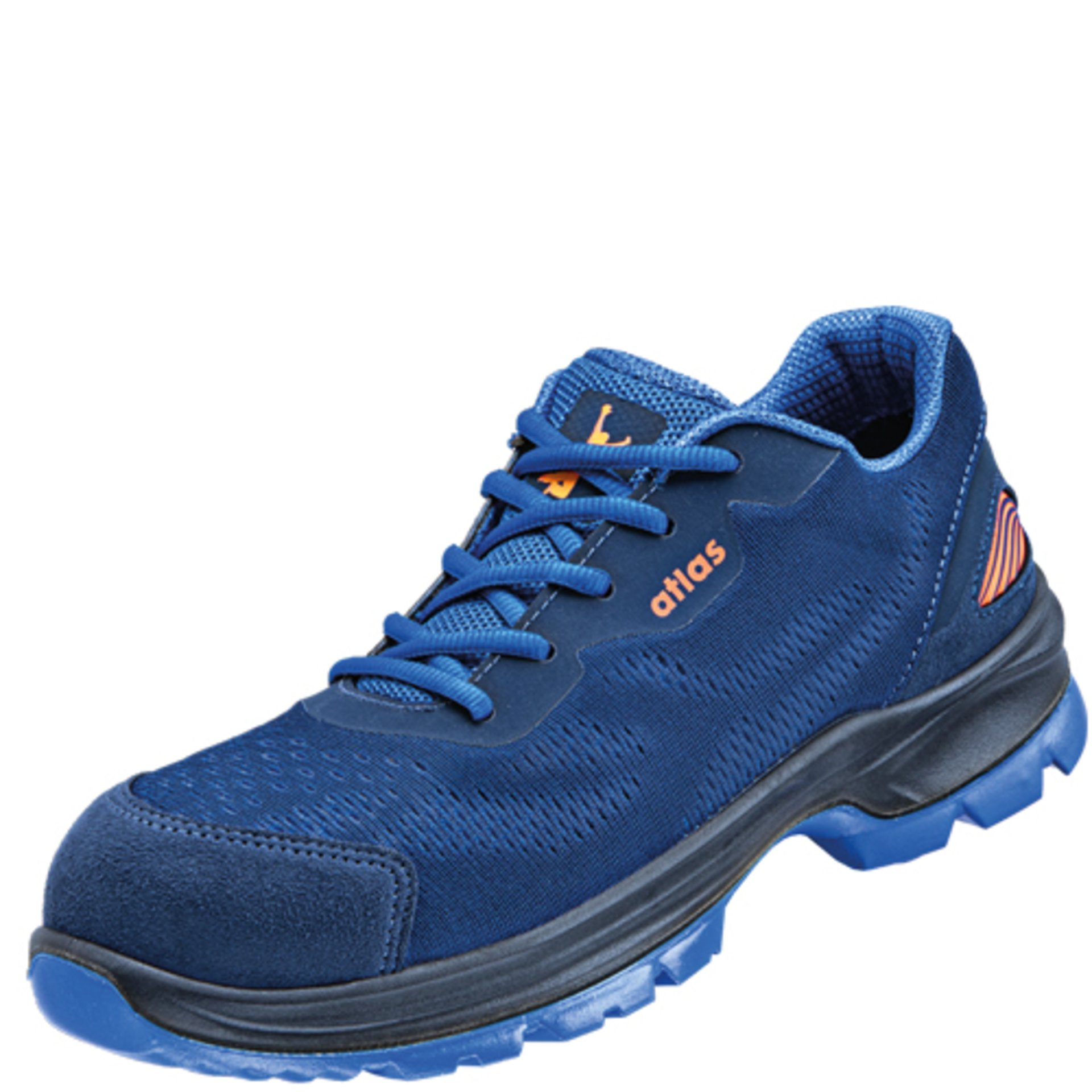 Sneaker, Blau, Sneaker, Mesh-Oberteil, Schnürschuh