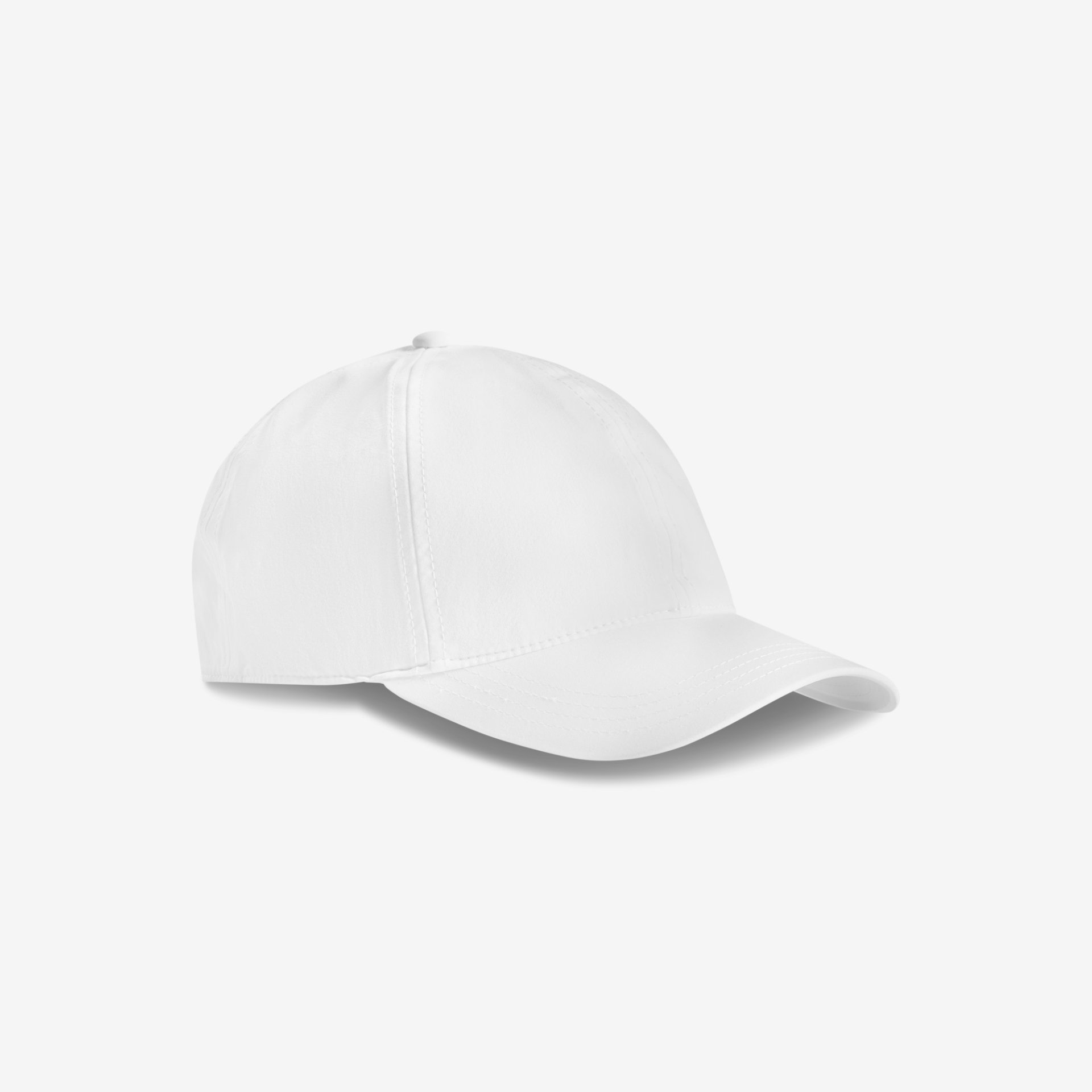 Baseballcap, Casual hat, Weiß, Sechs-Panel, Gebogter Rand