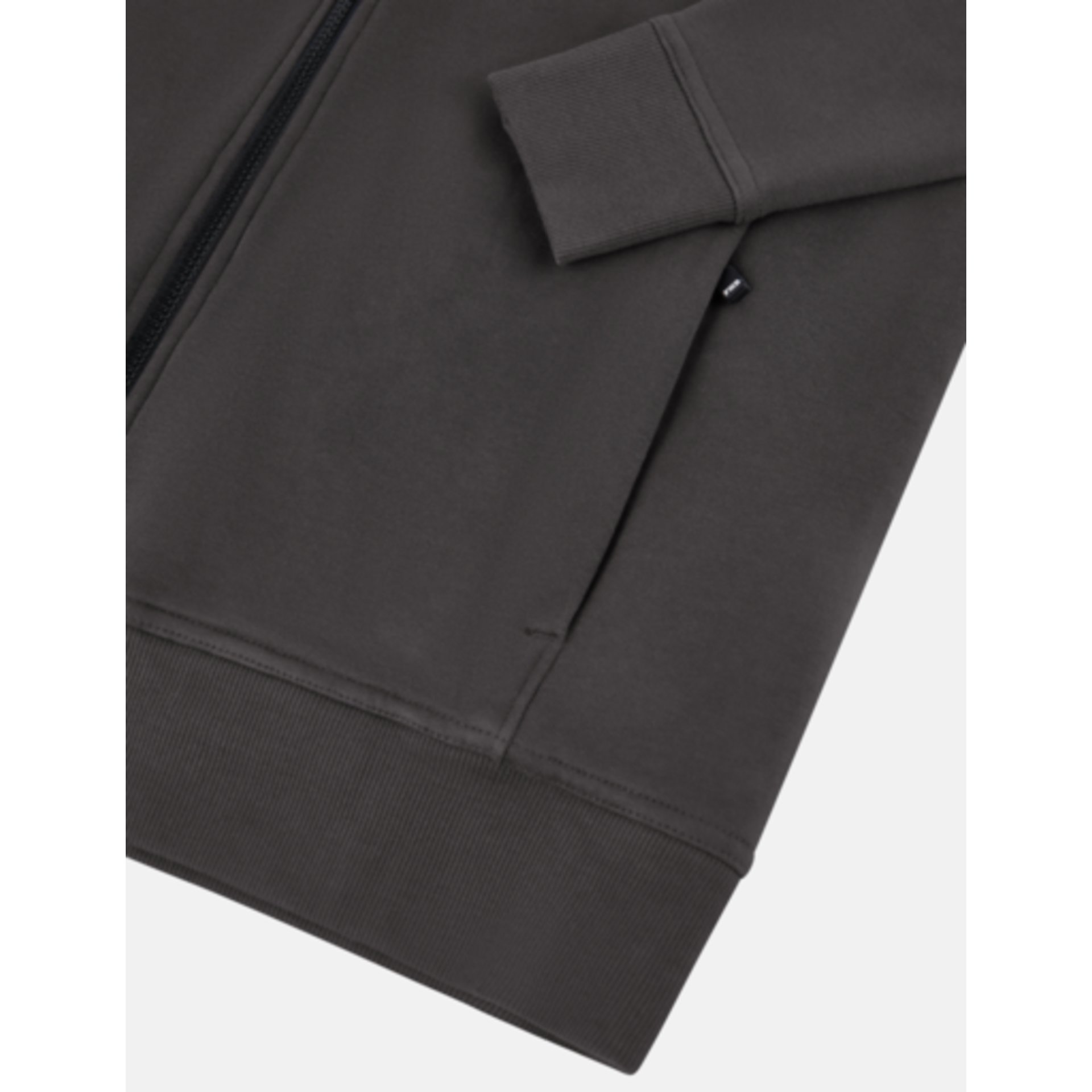 Hoodie, Vorderseite Tasche, Reißverschluss, Kängurutasche, Rundsaum