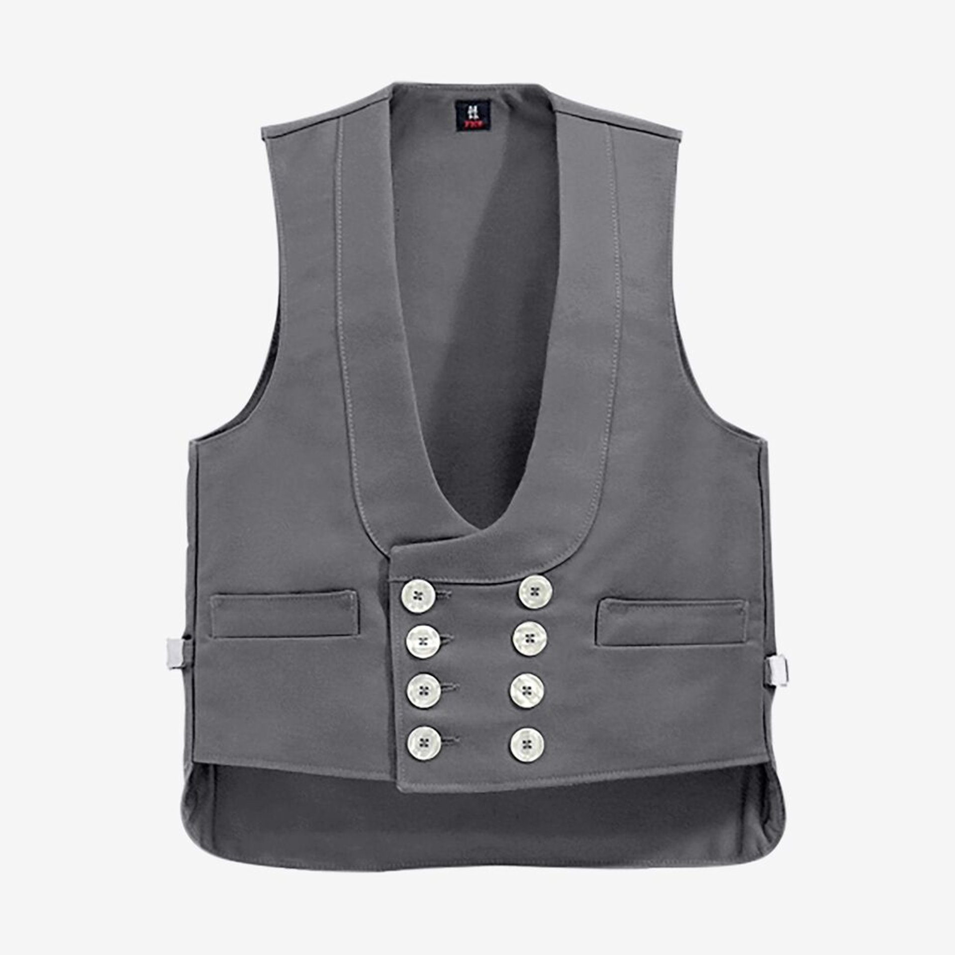 Weste, Weste, Doppelreihig, Taschen, Knöpfe