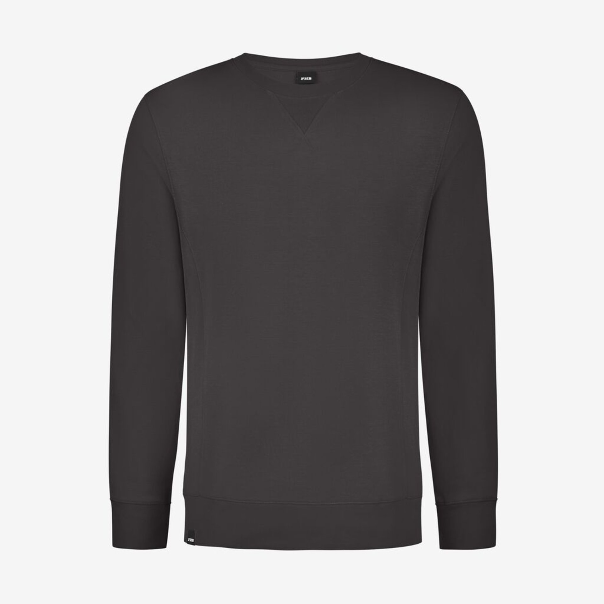 Sweatshirt, dunkelgrau, Crewneck, Langarm, minimal