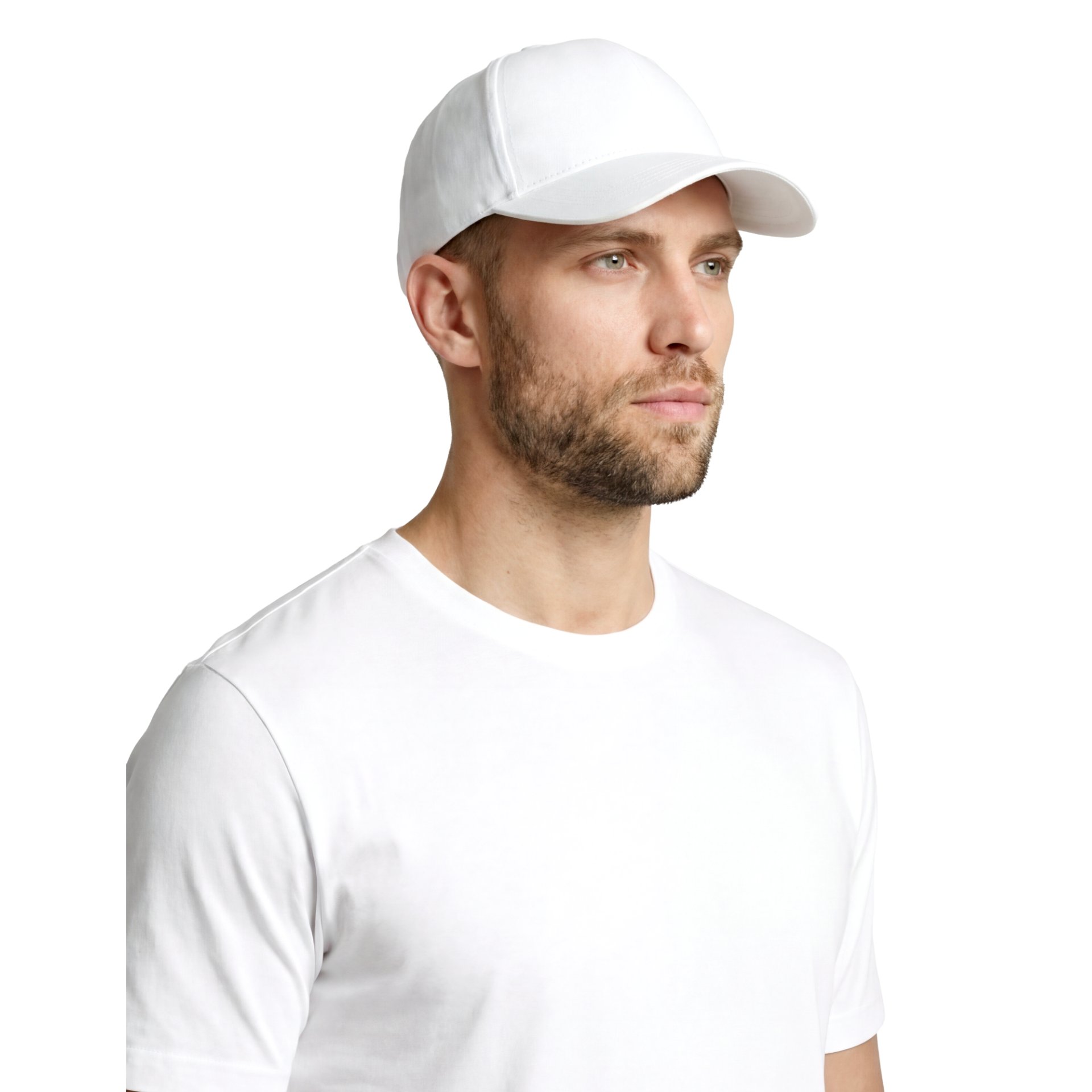 Baseballkappe, Weiße Kappe, Casual-Hut, Schlichte Weiße, Verstellbare Kappe