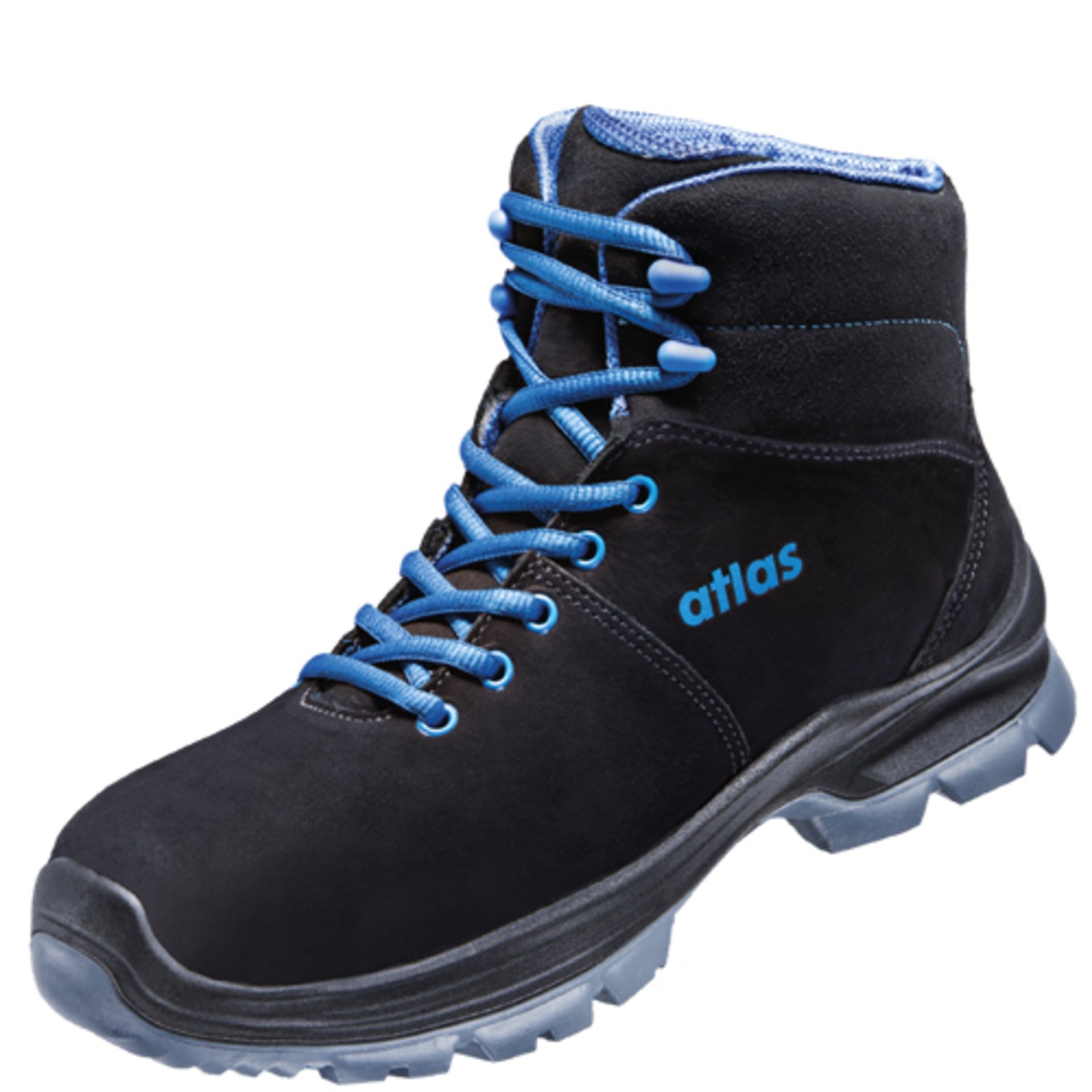 Stiefel, Outdoor-Stiefel, Leder, Schwarz, hohe Schnürstiefel